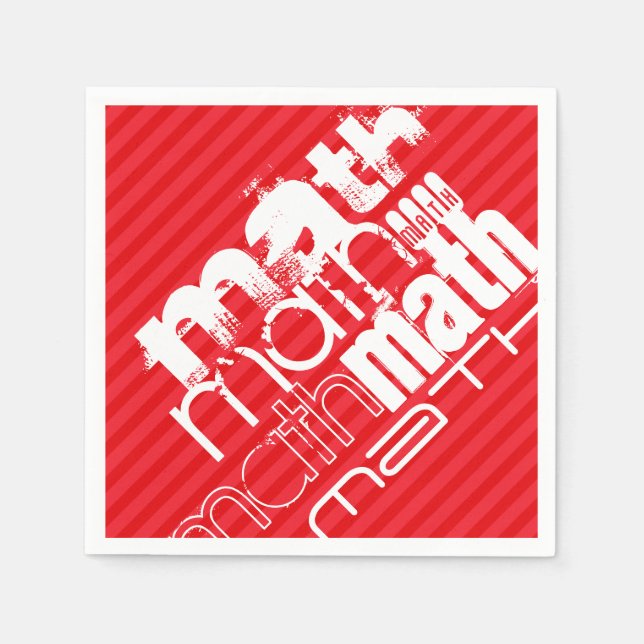 Math; Scarlet Red Rand Pappersservett (Framsidan)