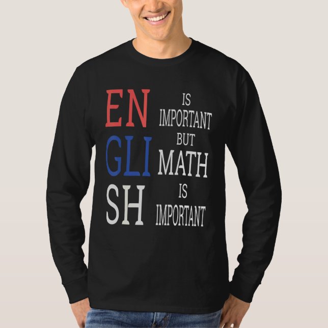 Math Science Nerd Teacher Idea Birthday T Shirt (Framsida)