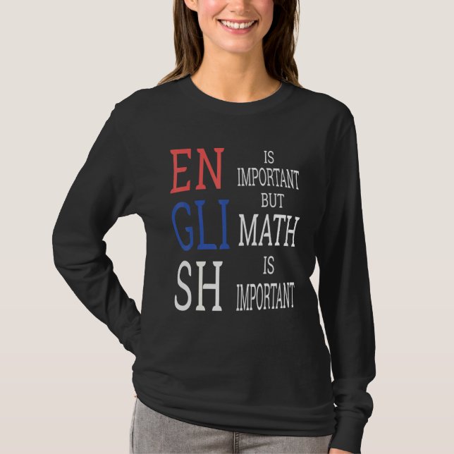 Math Science Nerd Teacher Idea Birthday T Shirt (Framsida)