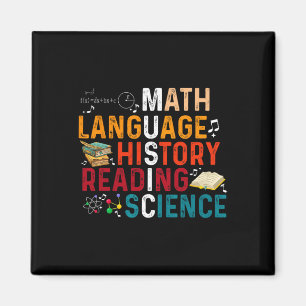Math Språk Historia Läsning Vetenskap Musik Lärare Magnet