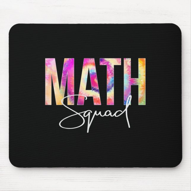 Math Squad Tie Dye Back To School Women Appreciati Musmatta (Framsidan)