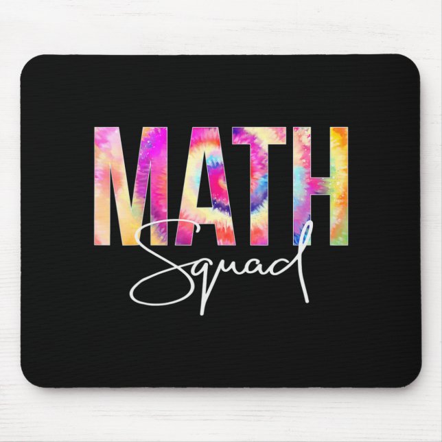 Math Squad Tie Dye Back to school Women uppskattar Musmatta (Framsidan)