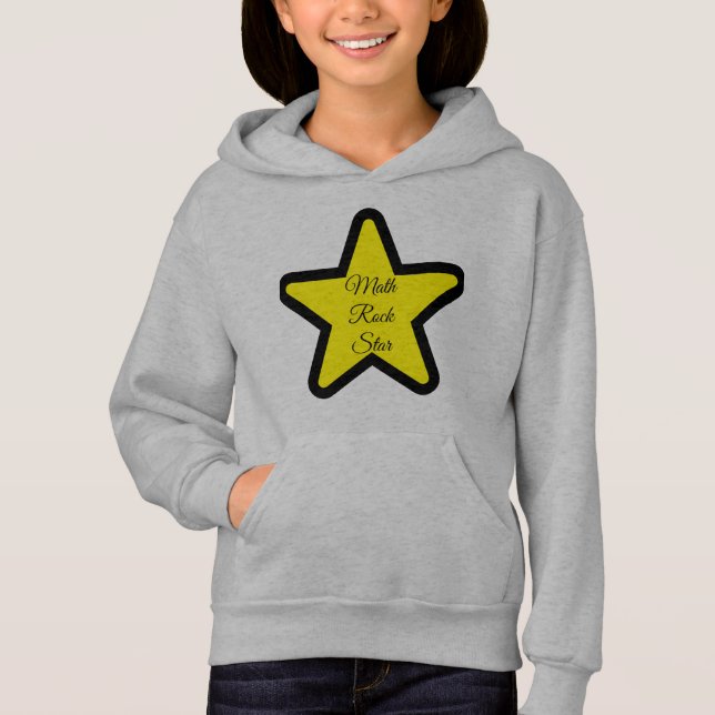 Math Star Hoodie  T Shirt (Framsida)