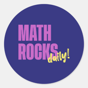 Math Sten Daily Runt Klistermärke
