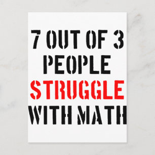 Math Striuggle Vykort