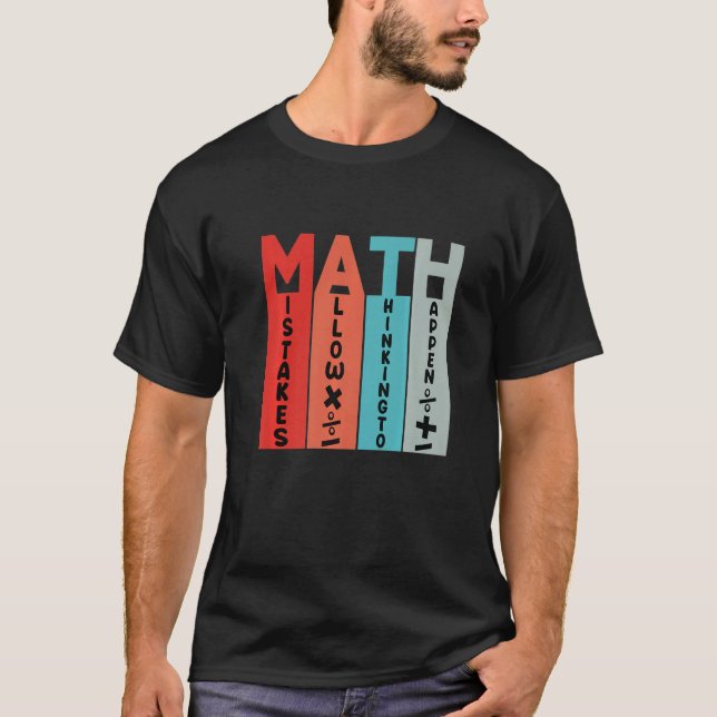 Math Studenter School Matching Science Math Teache T Shirt (Framsida)