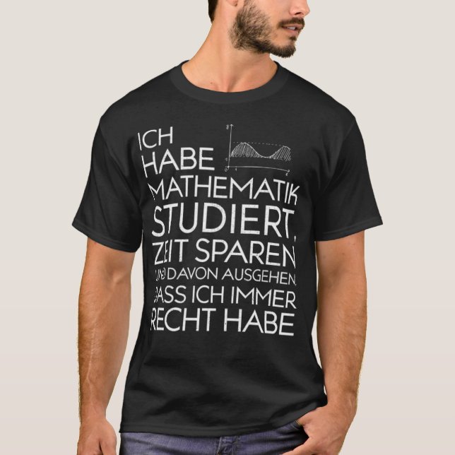 Math Studium School Funny School Math ranch count T Shirt (Framsida)