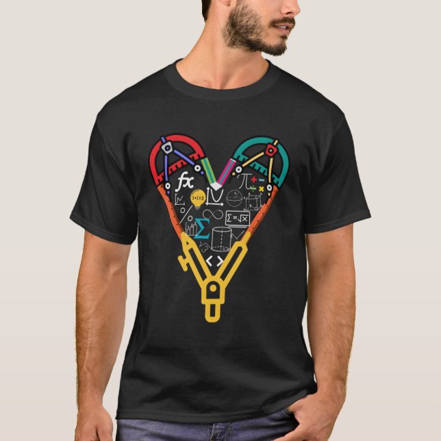 Math Symbol Formula Kärlek för matematiklärare Mat T Shirt (Framsida)