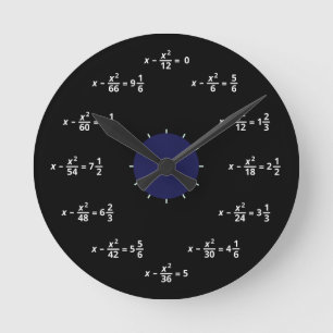 Math tar tid på rund klocka