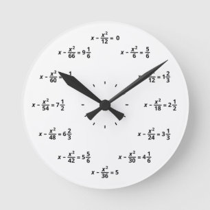 Math tar tid på rund klocka