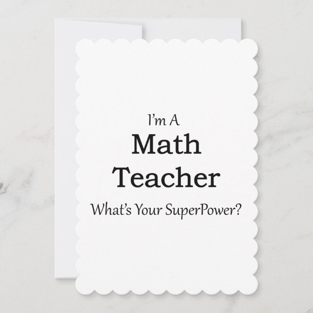 Math Teacher (Framsida)