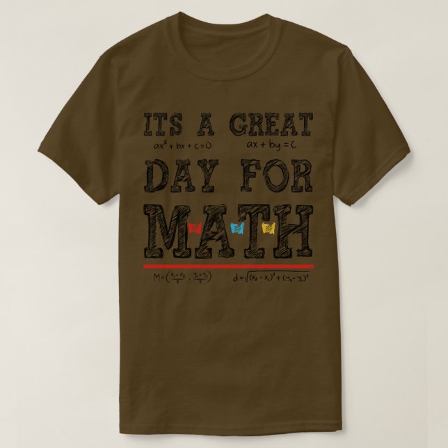 Math Teacher 11 T Shirt (Design framsida)