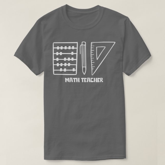 Math Teacher 1 T Shirt (Design framsida)