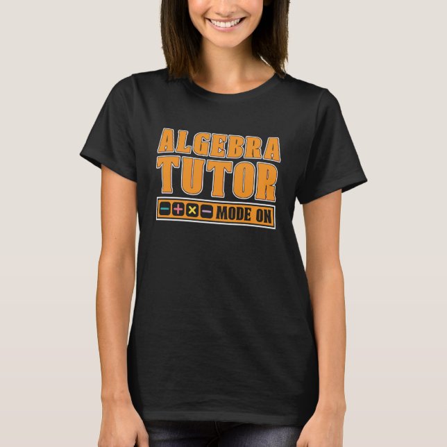 Math Teacher Algebra Education Morsa T Shirt (Framsida)