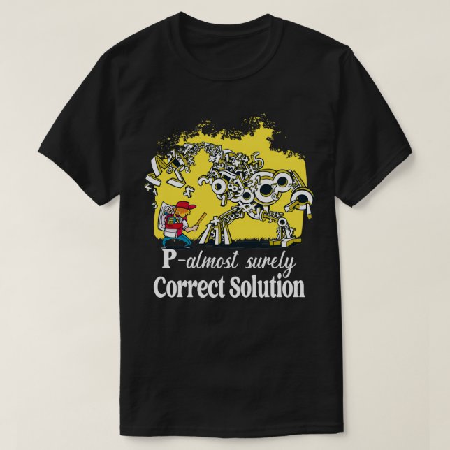 Math Teacher Älskare Probability Teory Funny Say T Shirt (Design framsida)