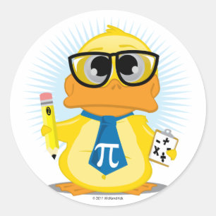 Math Teacher Anka Runt Klistermärke
