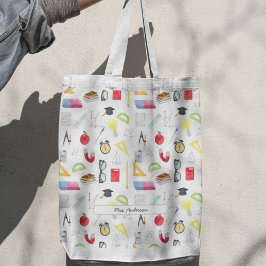 Math Teacher Anpassningsbar Colorful Tygkasse