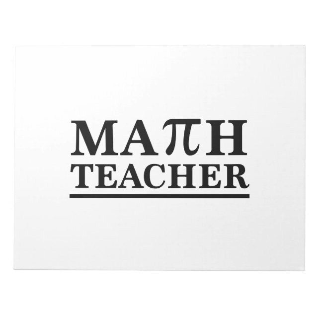 Math Teacher Anteckningsblock (Framsida)
