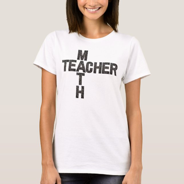 Math Teacher Back to school T-Shirt (Framsida)
