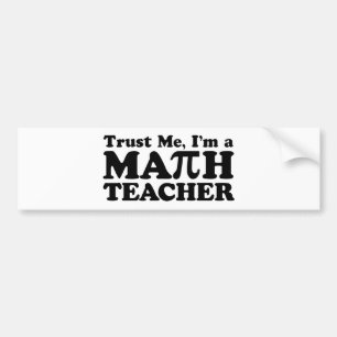 Math Teacher Bildekal