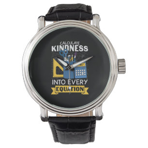 Math Teacher Calculate Kindness Armbandsur