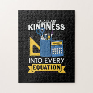 Math Teacher Calculate Kindness Pussel