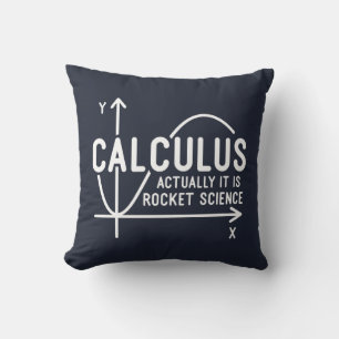 Math Teacher Calculus är Rocket Science Kudde