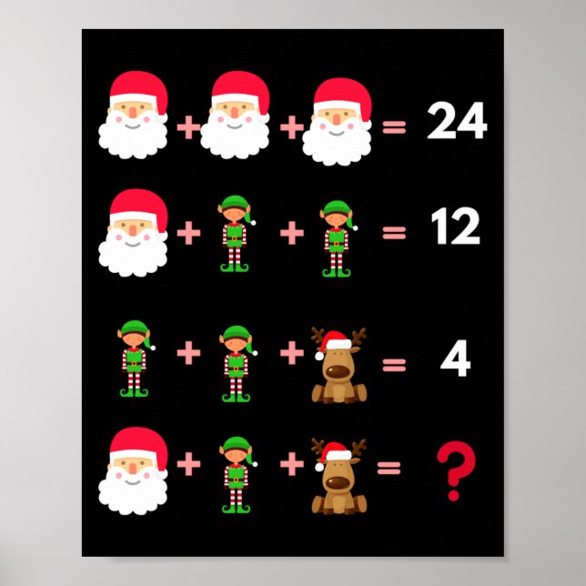 Math Teacher Christmas Shirt Quiz  Poster (Framsidan)