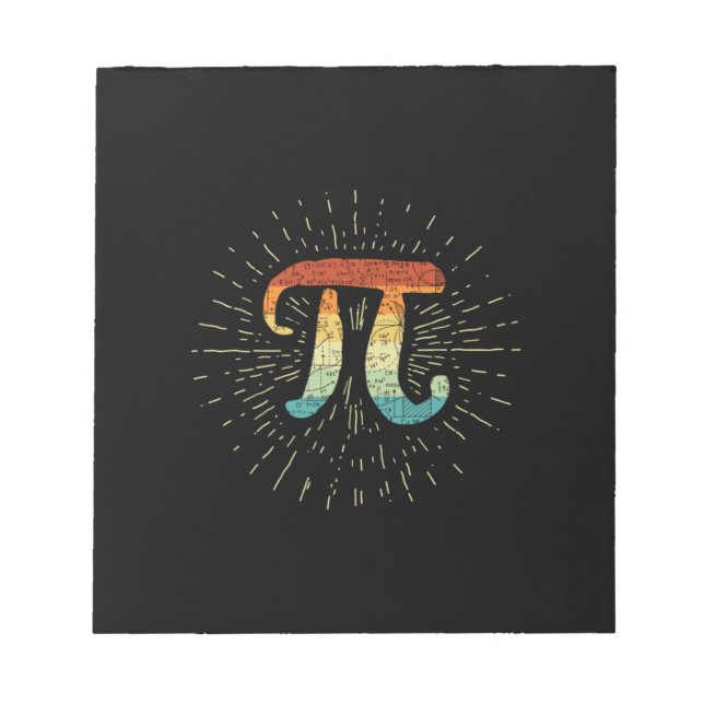 Math Teacher Cute Pi Anteckningsblock (Framsida)