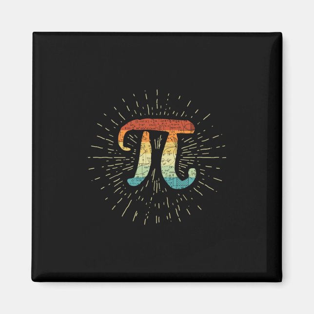 Math Teacher Cute Pi Magnet (Framsidan)