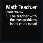 Math Teacher Definition Mathematics Math Student Fototryck<br><div class="desc">Den här bildtanken är för matematik älskare. Den här roliga grafiken/offertkläderna gör alla matematiklärare lycklig.</div>