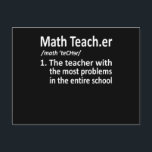 Math Teacher Definition Mathematics Math Student Inbjudan Vykort<br><div class="desc">Den här bildtanken är för matematik älskare. Den här roliga grafiken/offertkläderna gör alla matematiklärare lycklig.</div>
