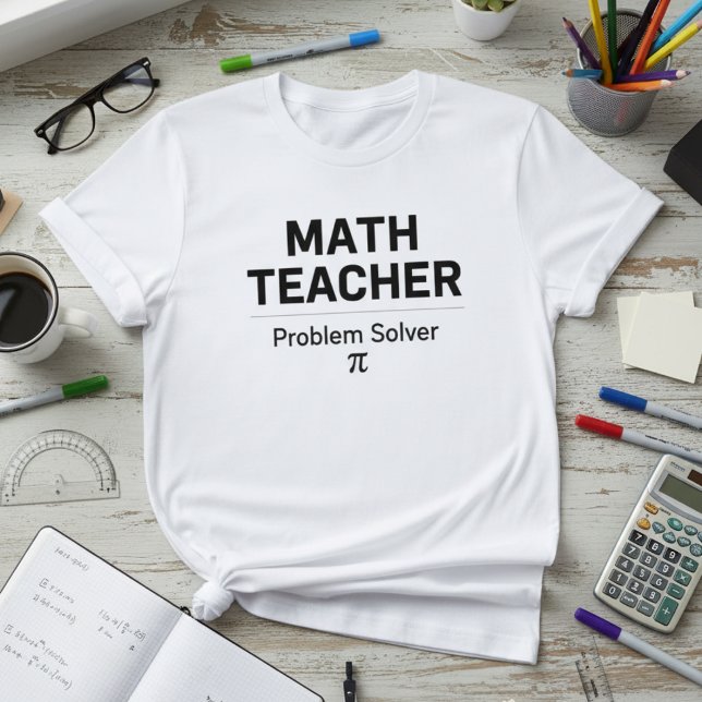 Math Teacher Design — Problem Solver (Minimal) T Shirt (Skapare uppladdad)