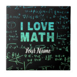 Math Teacher eller matematiker Professor och Stude Kakelplatta<br><div class="desc">Matematisk design för matematiklärare och matematik student och alla siffervänner. Mattekonst för matematiker och vintagar i universiteten och i skolan för elever och studenter. Math souvenir för algebra- och fraktionsräknare. Matematikdesign för matematiklärare och matematik studenter för forskare och studenter som kärlek algebra och aritmetik. Matteprofessorer och studenter har en matematisk...</div>