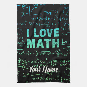 Math Teacher eller matematiker Professor och Stude Kökshandduk