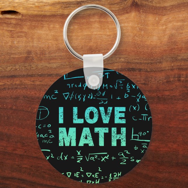 Math Teacher eller matematiker Professor och Stude Nyckelring (Framsida)