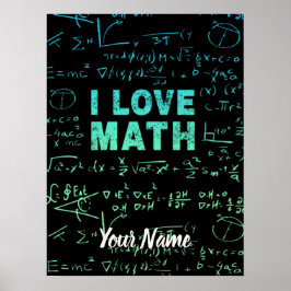 Math Teacher eller matematiker Professor och Stude Poster