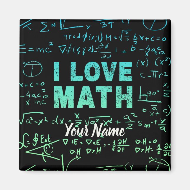 Math Teacher eller Mathematics Professor och Stude Magnet (Framsidan)