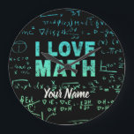 Math Teacher eller Mathematics Professor och Stude Stor Klocka<br><div class="desc">Math Teacher eller matematiker Professor och Student design för alla som är kärlek matematiker och Algebra.</div>