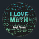 Math Teacher eller Mathematics Professor och Stude Stor Klocka<br><div class="desc">Math Teacher eller matematiker Professor och Student design för alla som är kärlek matematiker och Algebra.</div>