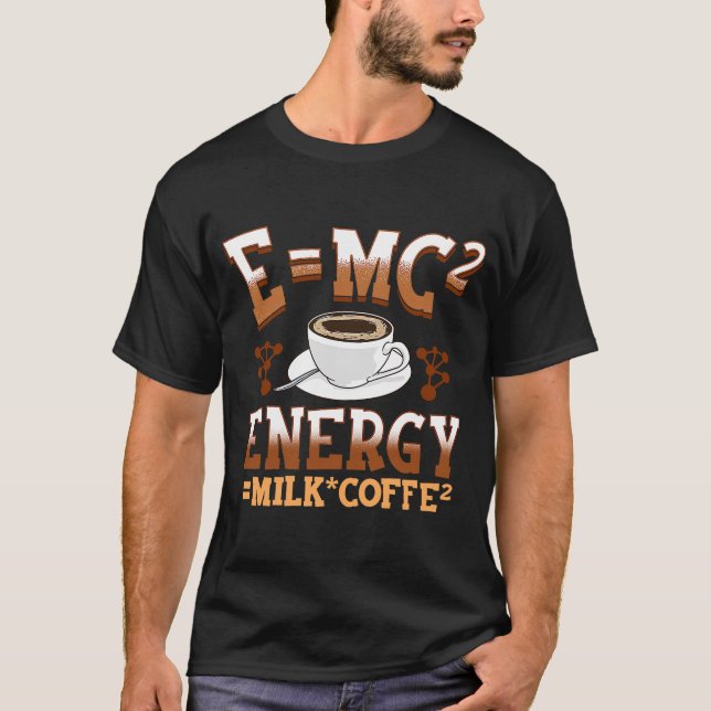 Math Teacher Energy Coffee Fora Caffeine Chemi T Shirt (Framsida)