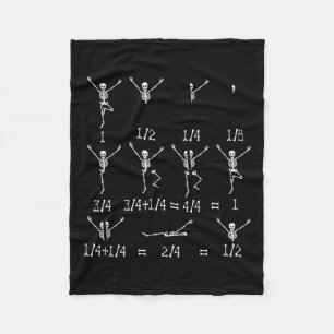 Math Teacher Equation Skeleton Math Studenter Hall Fleecefilt