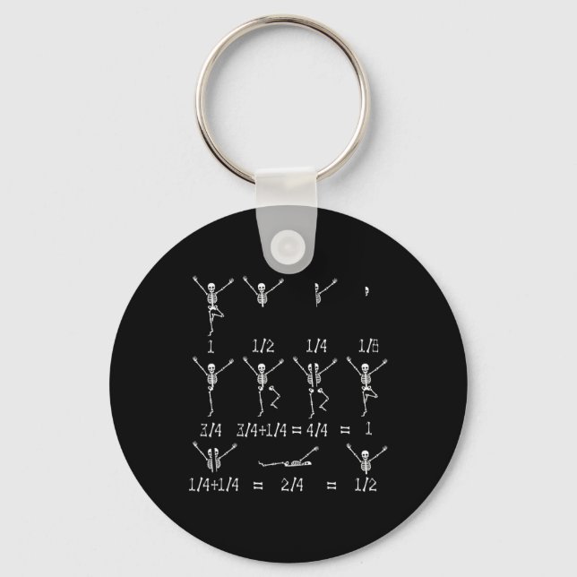 Math Teacher Equation Skeleton Math Studenter Hall Nyckelring (Framsida)