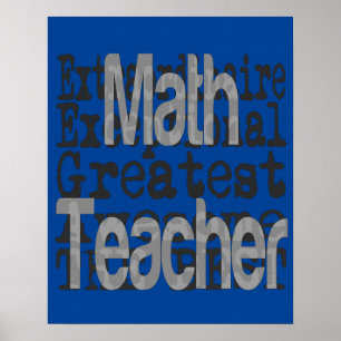 Math Teacher Extraordinaire Poster