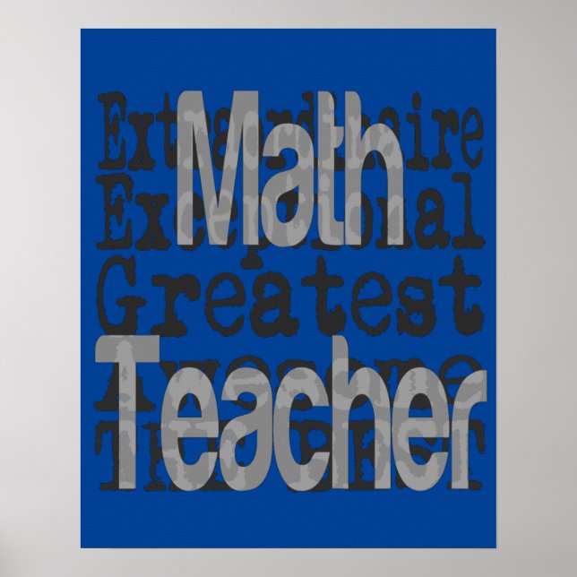 Math Teacher Extraordinaire Poster (Framsidan)