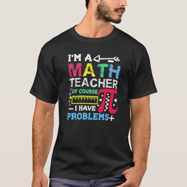 Math Teacher För manar Statistics Algebra Mathemat T Shirt (Framsida)