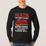 Math Teacher För manar Women Mathematics Math Älsk T Shirt<br><div class="desc">Math Teacher För manar Women Mathematics Math Älskare Humor</div>
