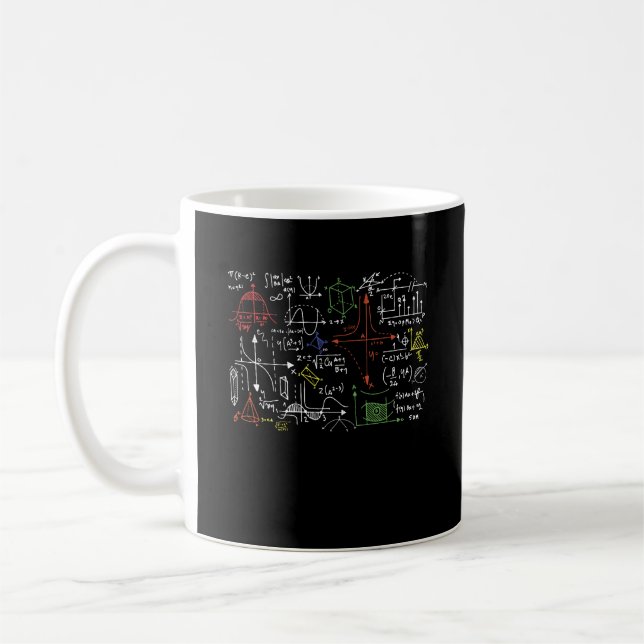 Math Teacher Formulas Cheta Lakan Coola Geek Nerd Kaffemugg (Vänster)