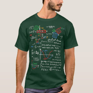 Math Teacher Formulas Cheta Lakan Coola Geek Nerd  T Shirt