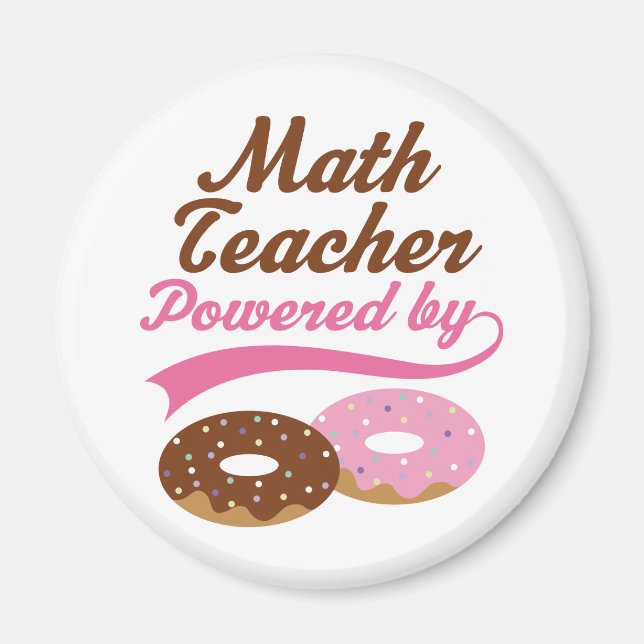 Math Teacher Funny Gift Magnet (Framsidan)